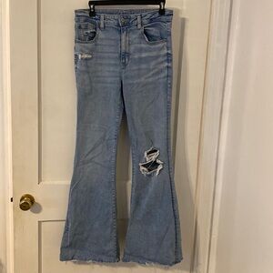 American eagle next level stretch flare jeans